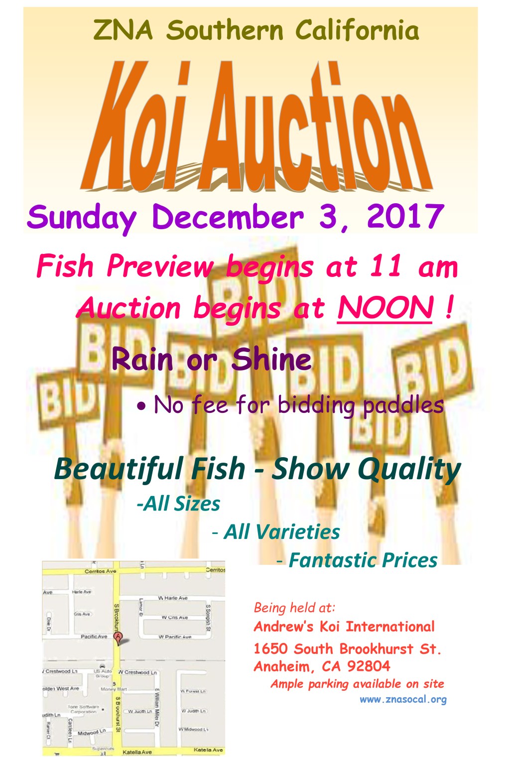 ZNA Southern California 2017 Koi&nbsp;Auction